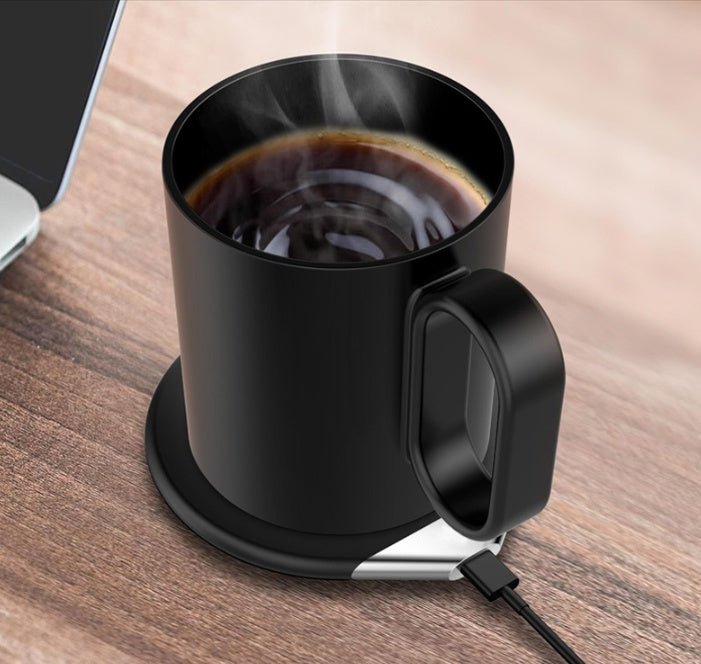 Coffee warmer and mobile phone charger set