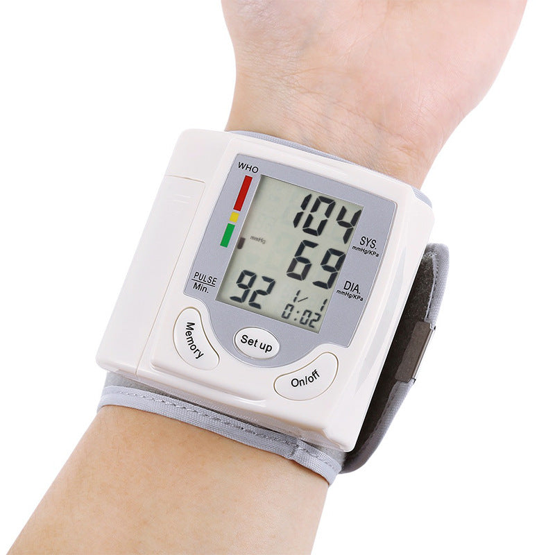 Wrist blood pressure monitor, fully automatic