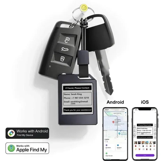 Battery-free NFC Passive E-ink Keychain