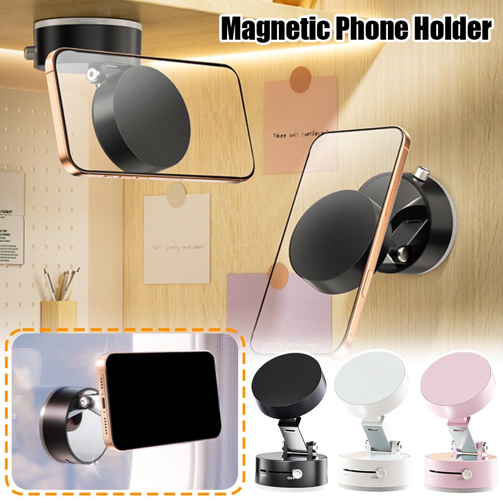 Foldable Magnetic Vacuum Car Phone Holder