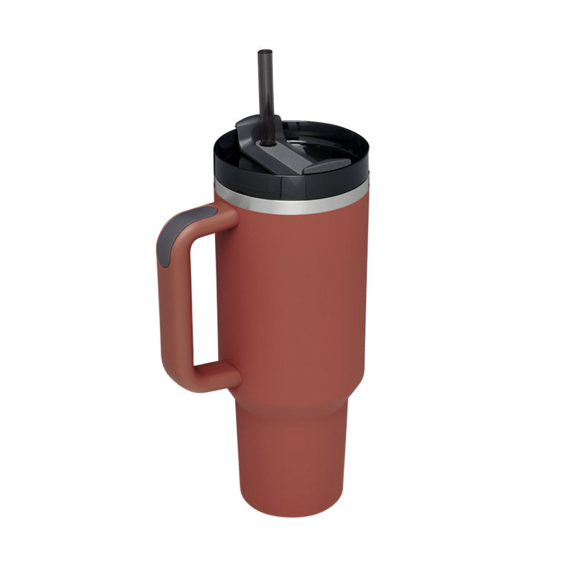 Stainless steel vacuum coffee mug with lid