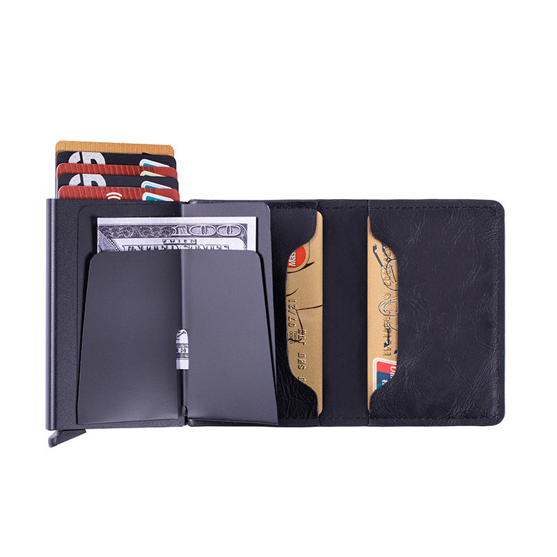Wallet with RFID blocking and anti-theft design
