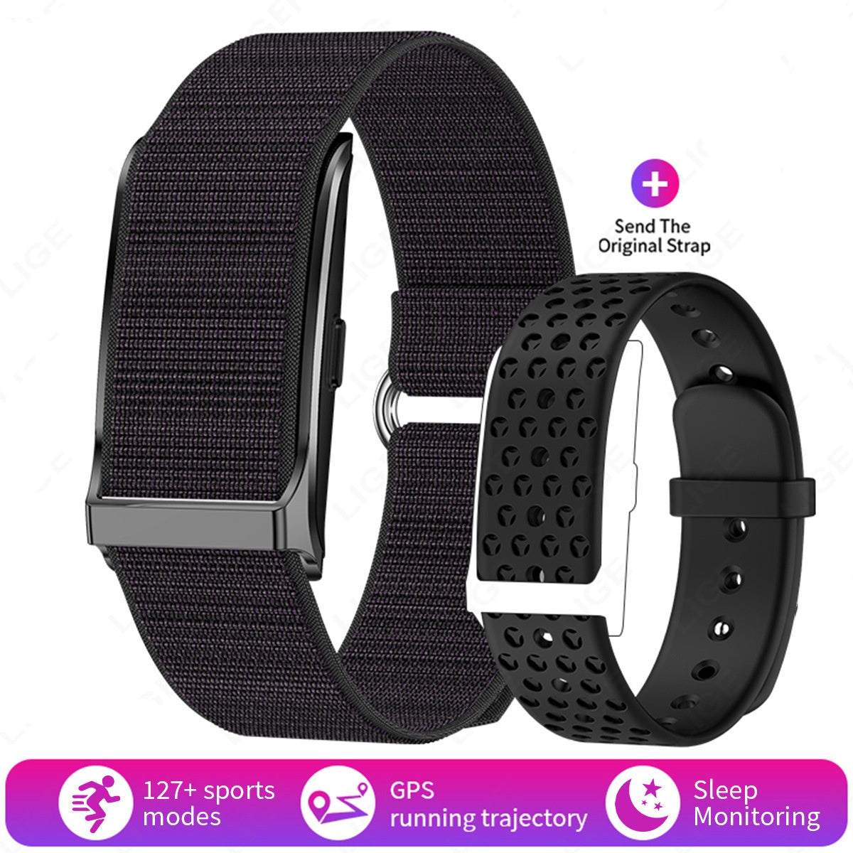 Smart bracelet for tracking health, activity and fitness
