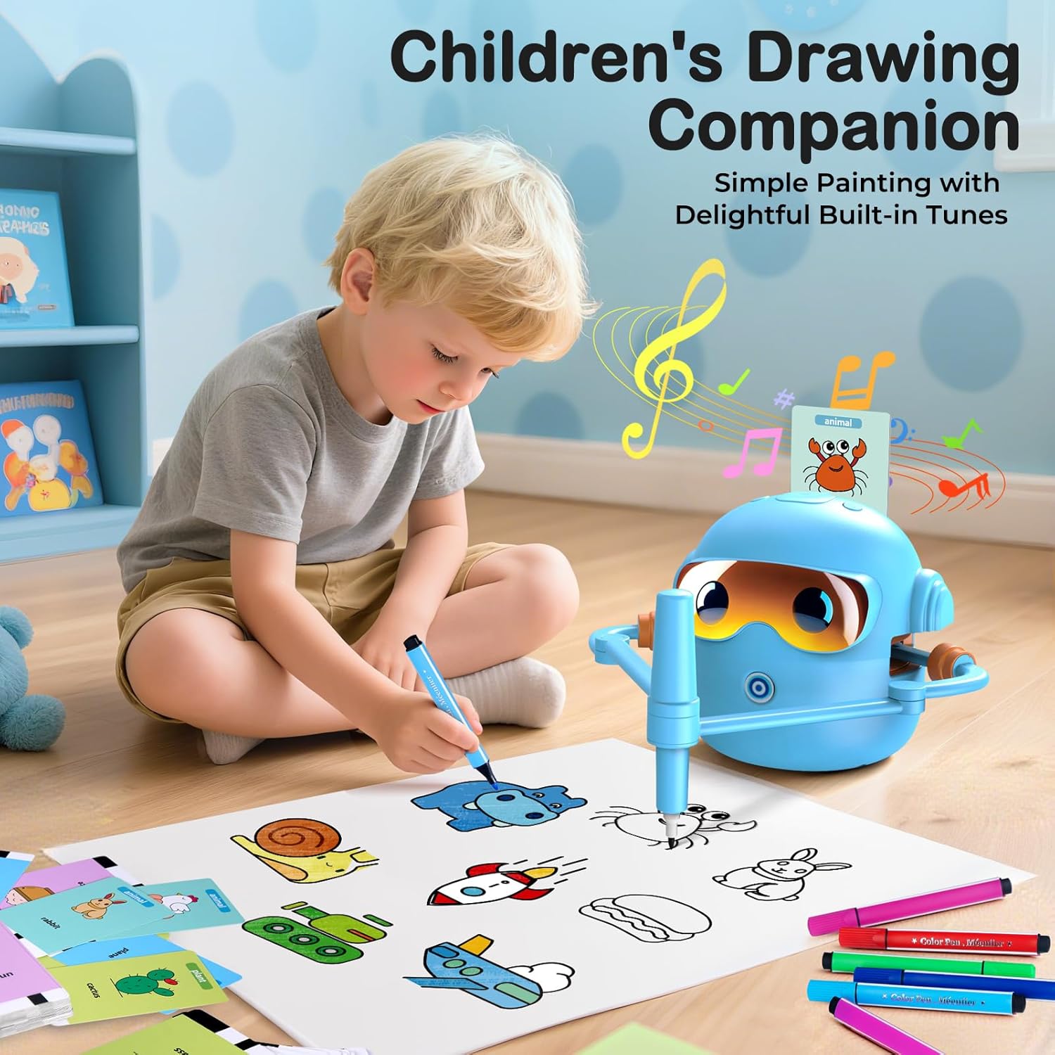 New Children's Educational Toys Automatic Painting Early Education Robot