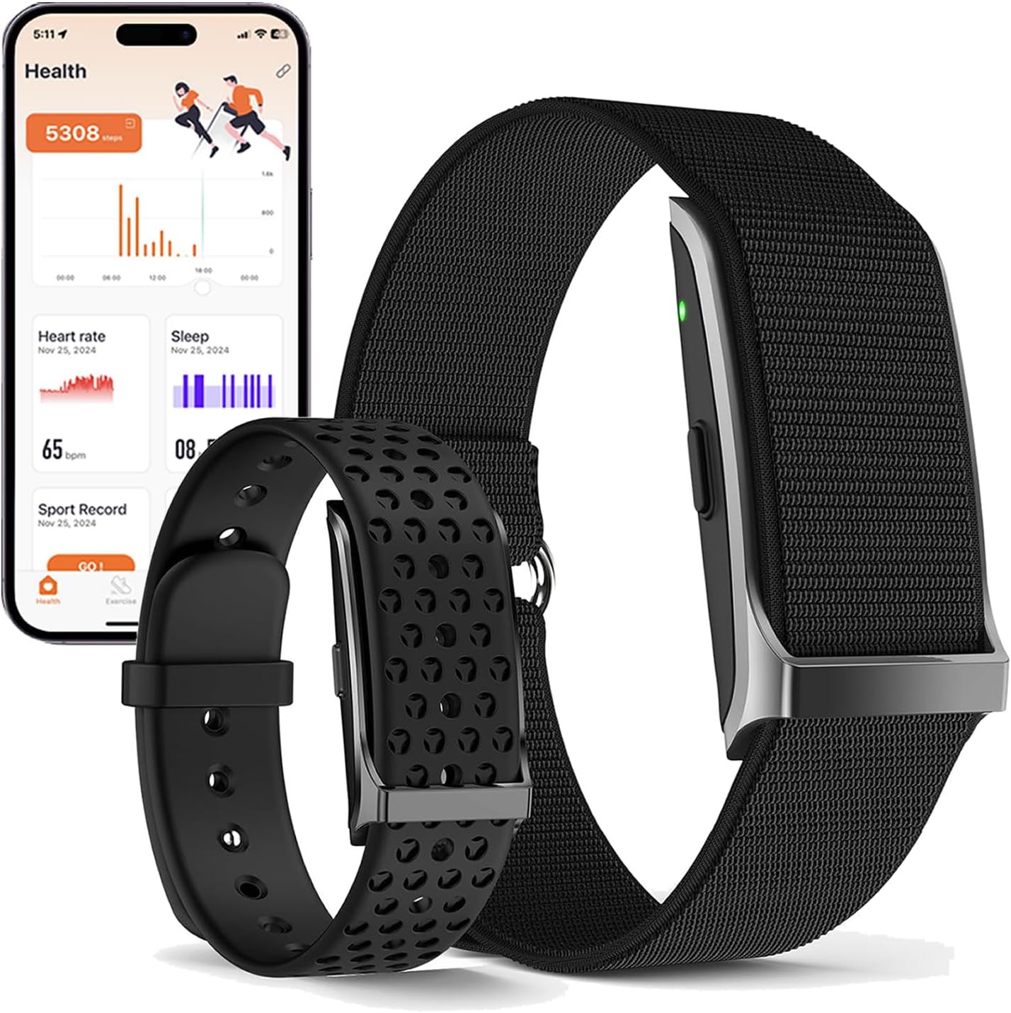 Smart bracelet for tracking health, activity and fitness