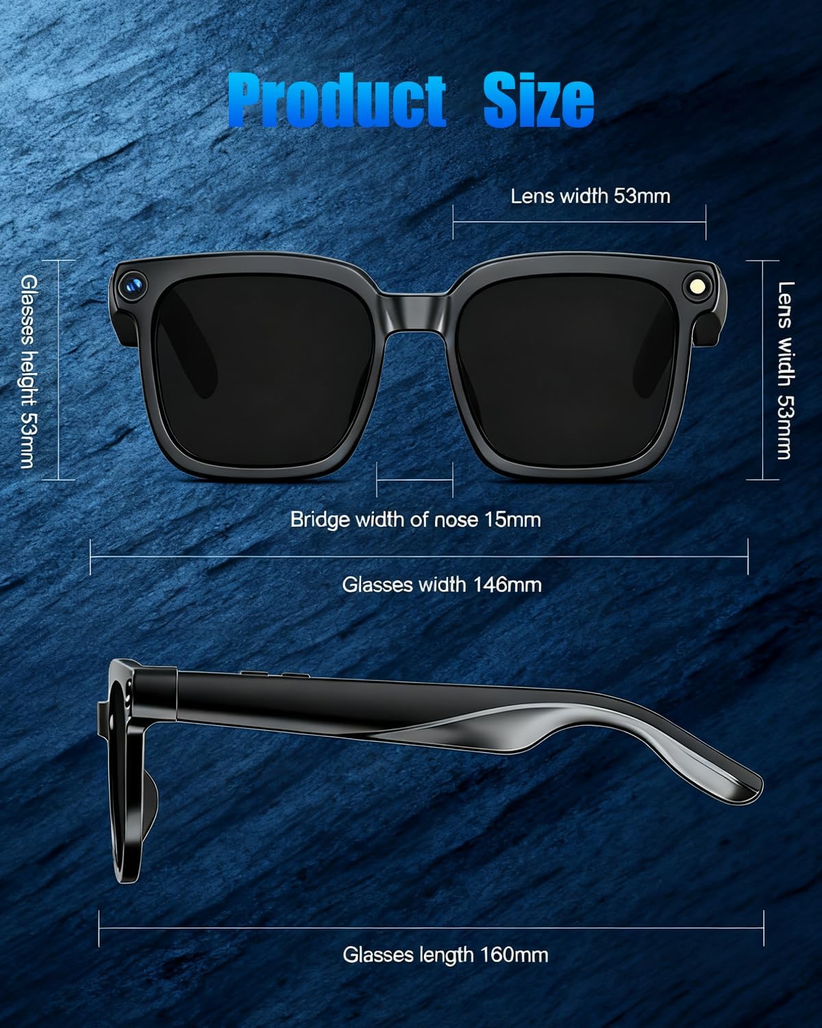 Ai Smart Glasses 800w Double Lens