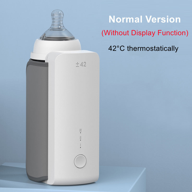 Portable wireless baby bottle warmer with USB charging and heating