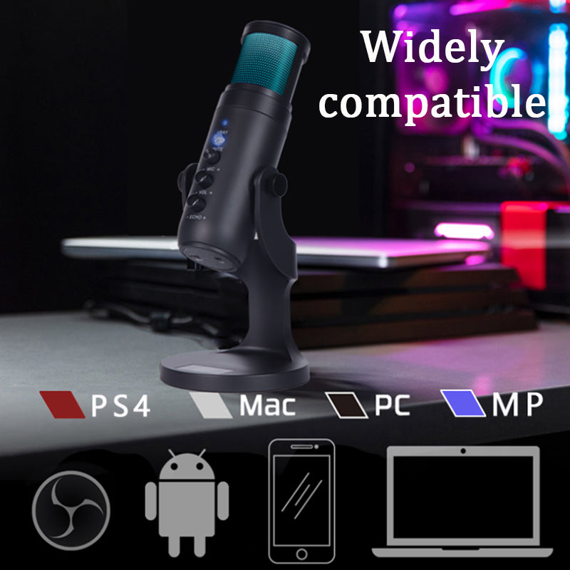RGB Ambient Light Condenser Microphone
