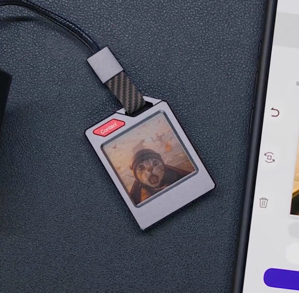 Battery-free NFC Passive E-ink Keychain