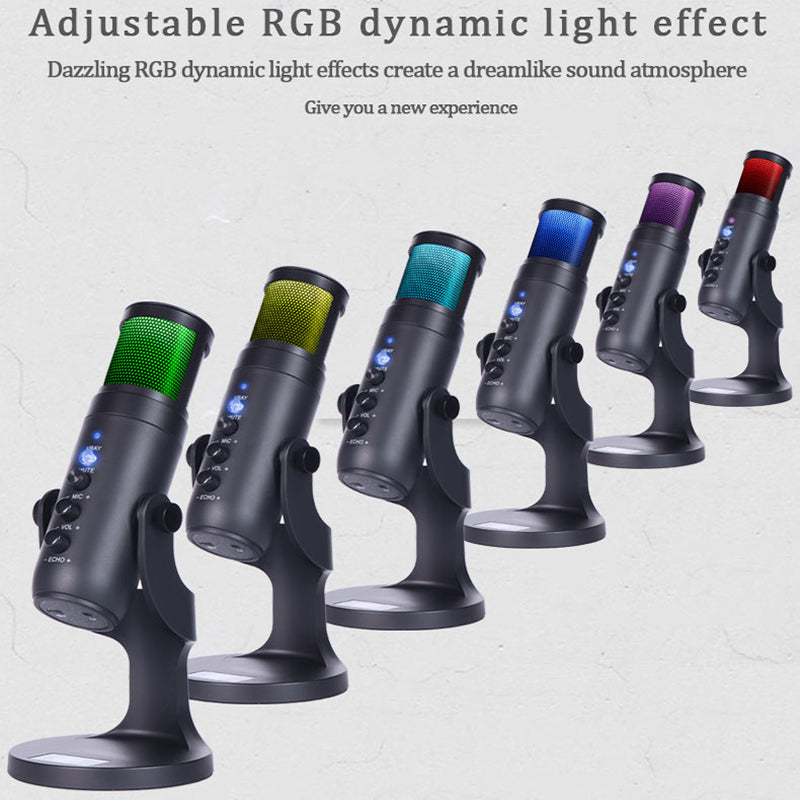 RGB Ambient Light Condenser Microphone