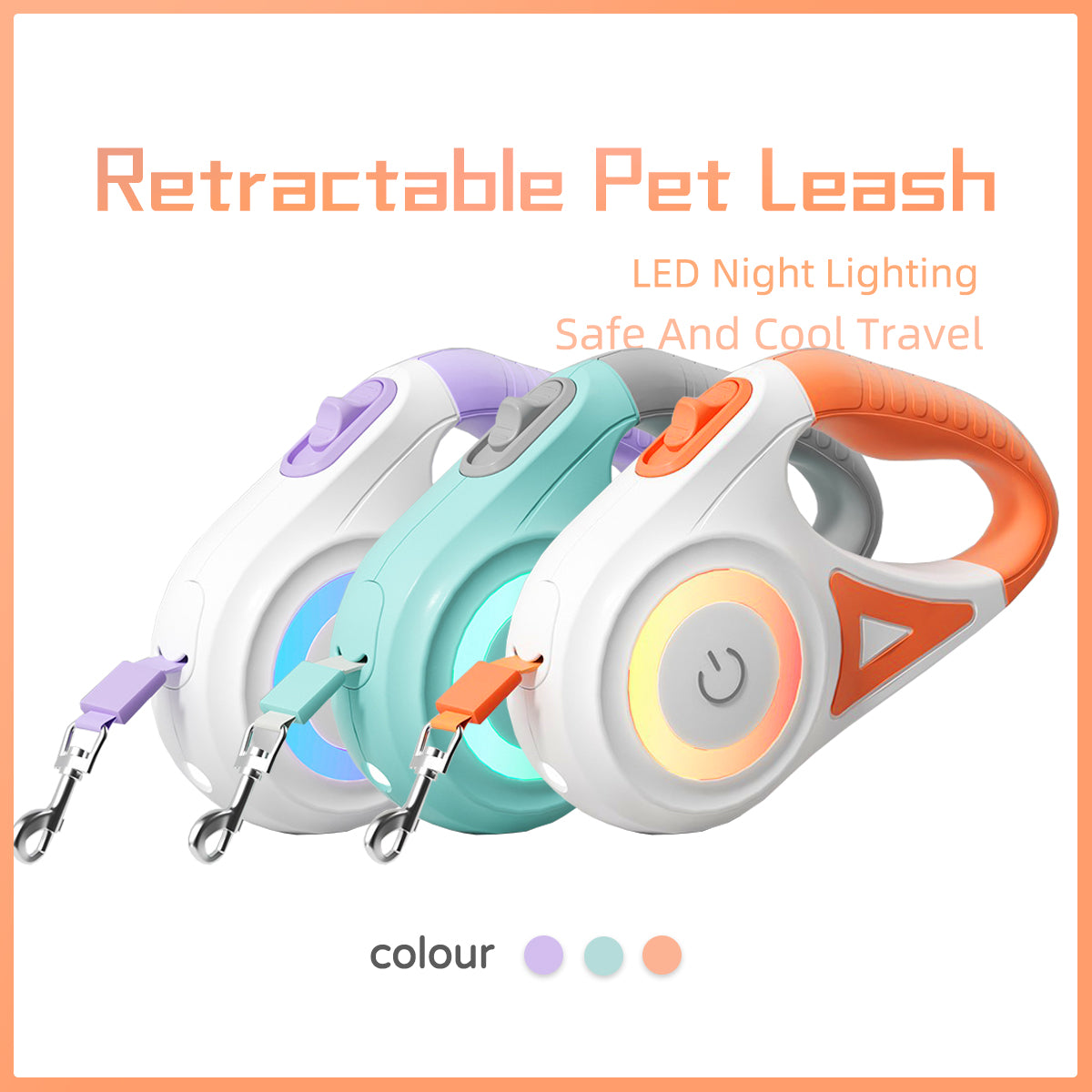 Dog leash for small and medium dogs