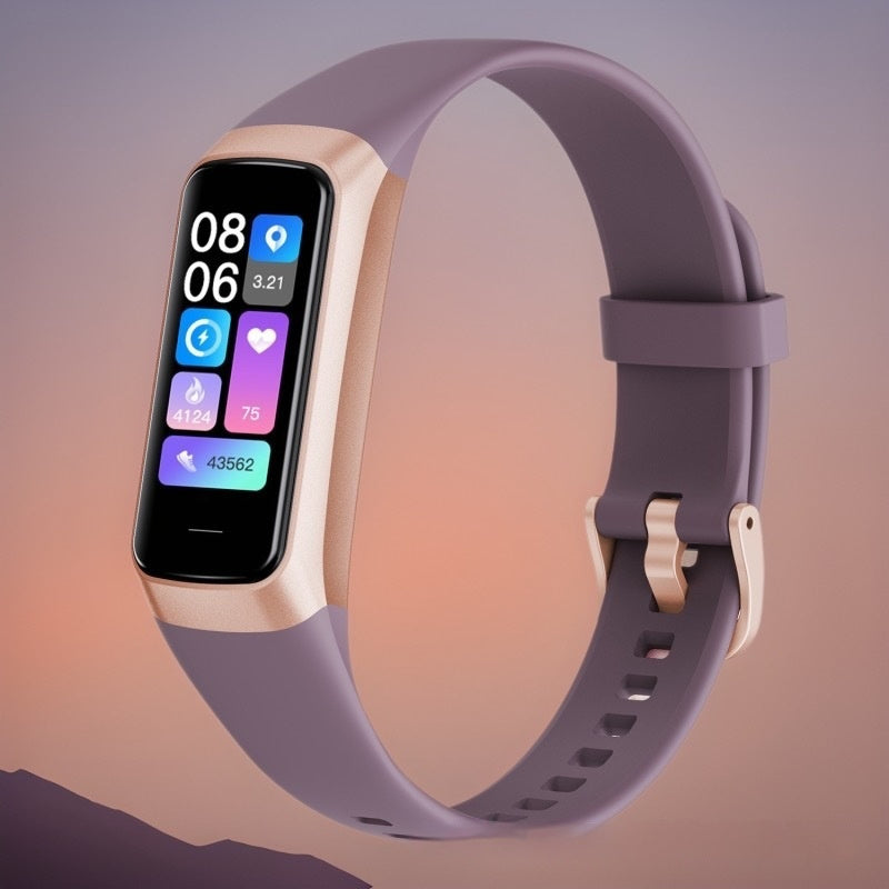 Smart Watch with Heart Rate, Blood Pressure, Oxygen & Body Temperature Monitoring