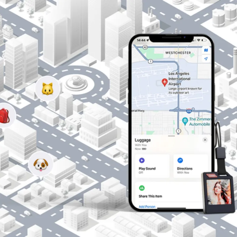 Battery-free NFC Passive E-ink Keychain