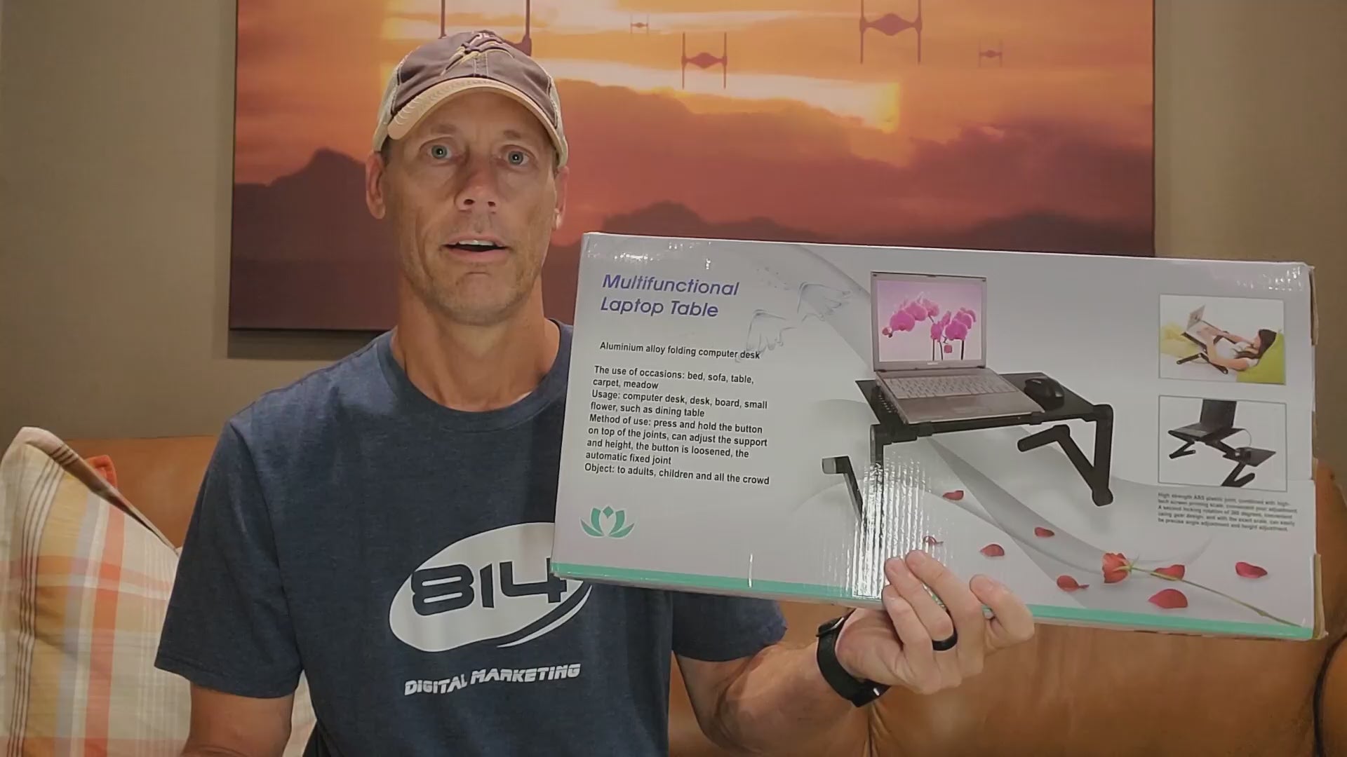 Table stand for portable laptop, computer